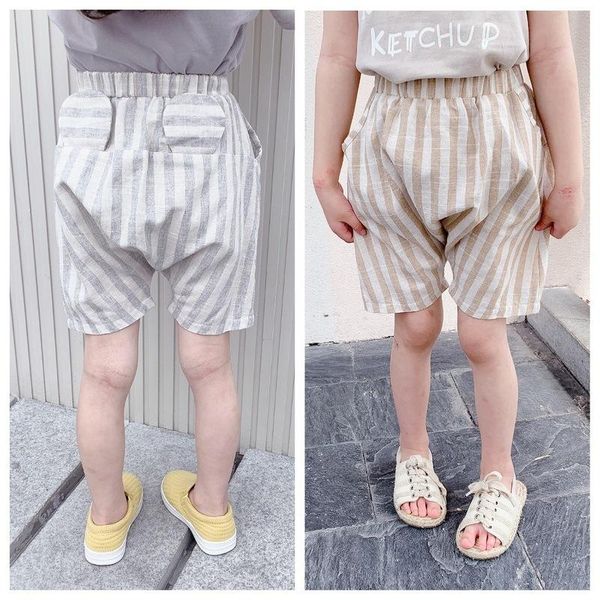 

shorts summer 2021 children striped, Black