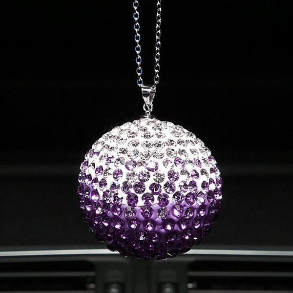 

3.5cm hanging ball car accessories bling crystal ornament pendant view nice interior decorations