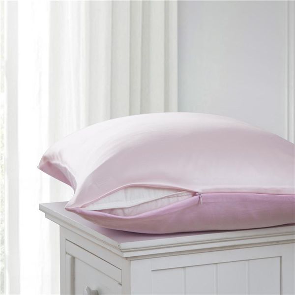 

whole sale 1pc pure emulation silk satin pillowcase single pillow cover multicolor case drop