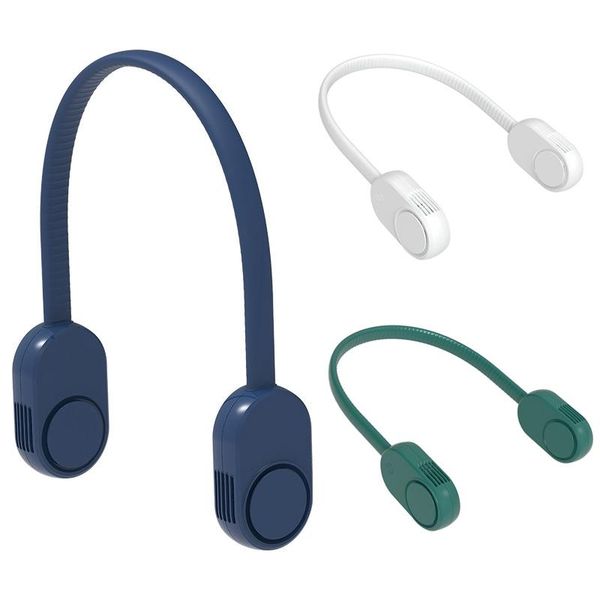 

electric air neck fan bladeless hanging cooler outdoor sport rechargeable neckband fans