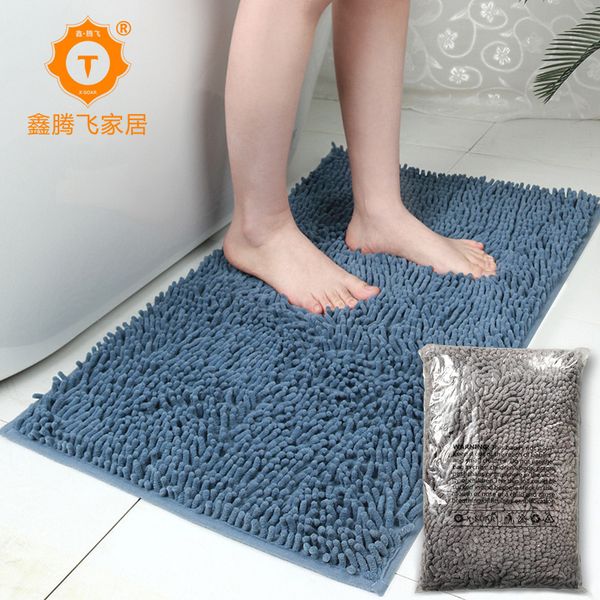 

chenille floor mat absorbent carpet non slip bathroom foot psh