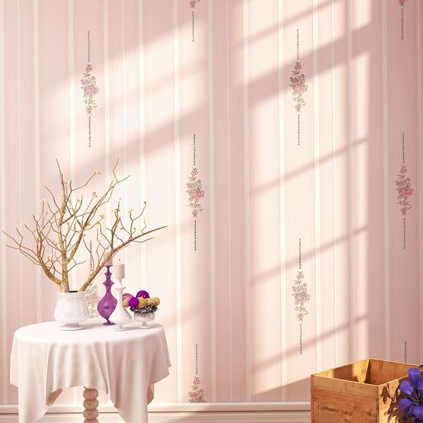 

wallpapers walls style wallpaper for bedroom korean pastoral roll romantic rustic floral non-woven stripe