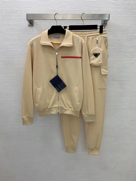 

women's sweater suit zipper stand-up collar long sleeve sweater + elastic waist drawstring sweatpants sports suit, Gray