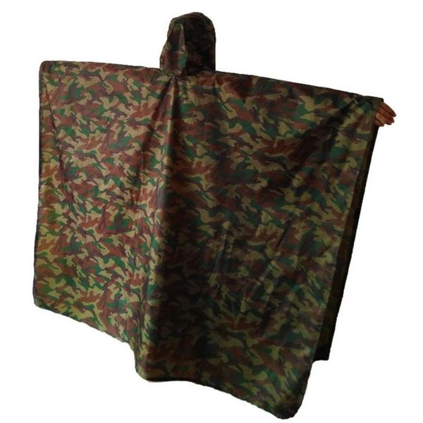 

raincoats 3 in 1 outdoor camouflage raincoat men women mountaineering hiking rain coat cover poncho canopy camping mat
