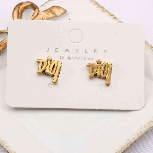 

70% off new letter earrings for women in 2021, Golden;silver