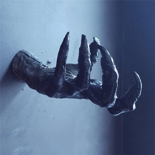 

decorative objects & figurines witch's hand wall hanging statues aesthetic art sculpture resin retro witch ornament home decoration #g3