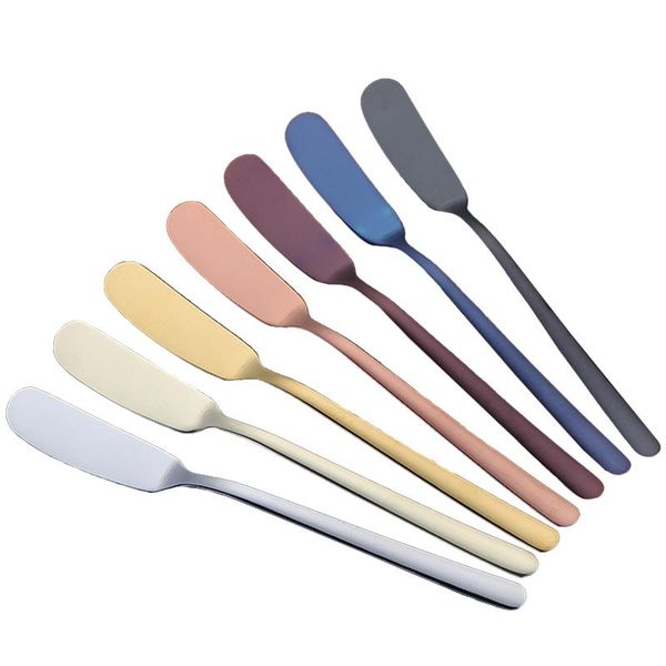 

dinnerware sets (12pcs) stainless steel butter knife cheese dessert jam spreader spatula cream western cutlery
