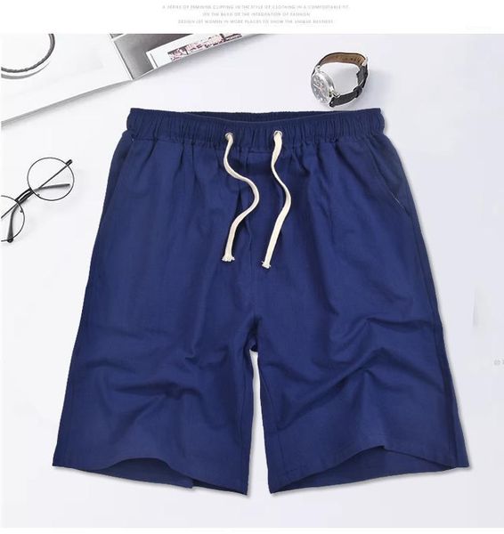 

spring and autumn men's shorts solid color casual, White;black
