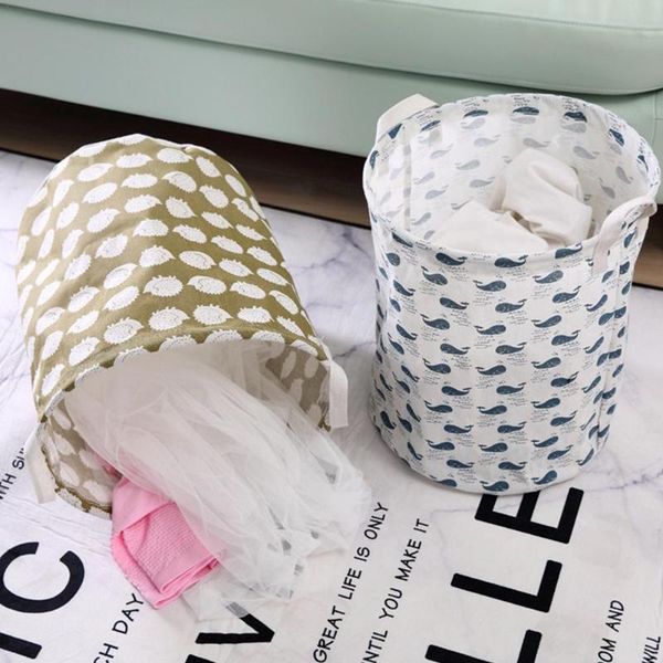 

laundry bags 2021 super large basket with drawstring round dirty clothes toys folding bucket anti-dust big storage barrel hamper