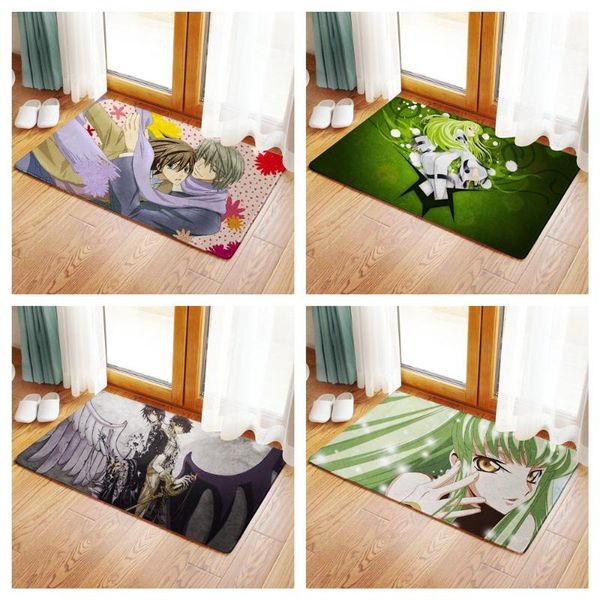

Code Geass C.C Lelouch Lamperouge WC Bathmat Rug Toilet Floor Cover Carpet Non-Slip Anime Manga Carpets