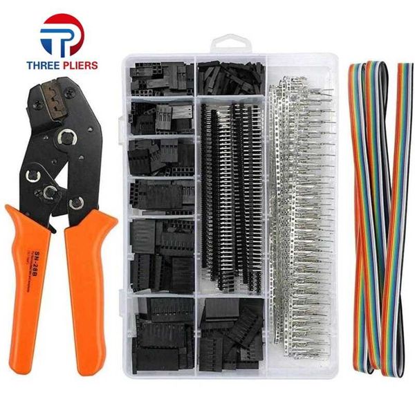 SN-28B + 1550 pcs DuPont Ferramenta de Ferramenta de Ferramentas Terminal Ferro Fio Ferramenta De Ferramentas Definido Terminais Ferramenta Kit 211110