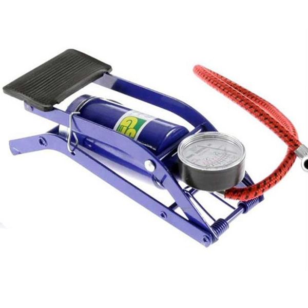

bike pumps bicycle foot air pump portable aluminum alloy high-pressure steel no-slip for mtb tire with pressure gauge