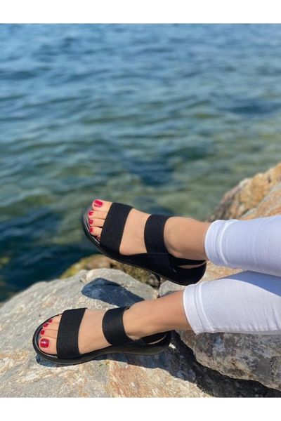 

women's black heels orthopedic sandals