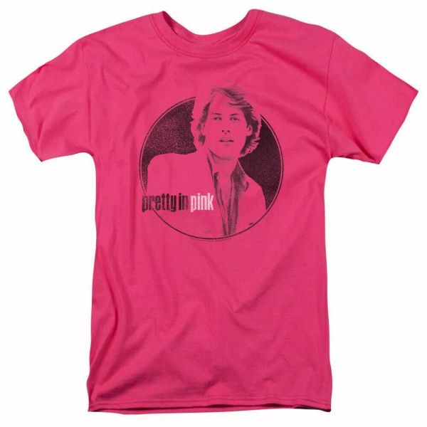 

pretty in pink steff t shirt mens licensed 80s movie tee duckie pink, White;black