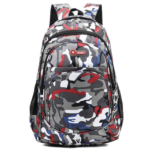 Schulrucksack Camouflage Männer Rucksäcke Reise Kinder Schulranzen Für Cool Boy Militärische Schultaschen Für Teenager Jungen Mädchen Delune X0529