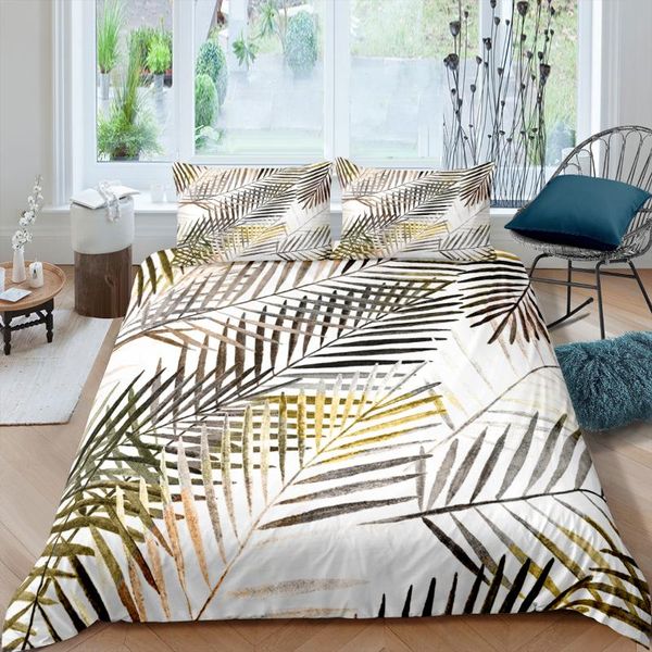 

bedding sets leaves plants girl boy bed cover set kid duvet child sheets and pillowcases comforter
