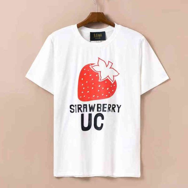 

early spring new short sleeve printed women's t-shirt loose top, White