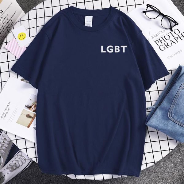 

men's t-shirts white lesbian alphabet print summer comfortable clothing crewneck breathable man's t shirts oversized loose t-shirt, White;black