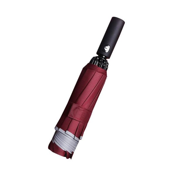 

umbrellas led inverted umbrella with reflective stripe automatic 3-fold dtt88