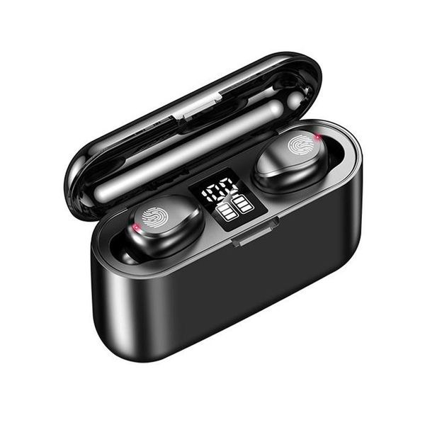 

headphones & earphones 2021 f9 wireless bluetooth earbuds tws binaural in-ear sport headphone digital display touch control with phone