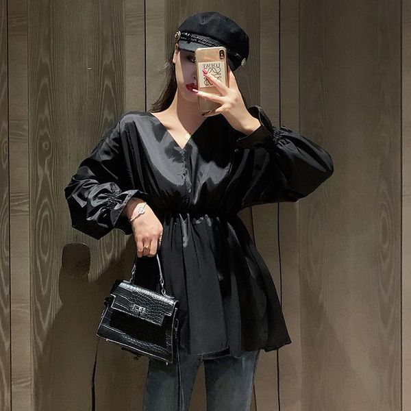 

women's blouses & shirts blouse women shirt spring and autumn clothing ruffle long sleeve blusas mujer de moda, White
