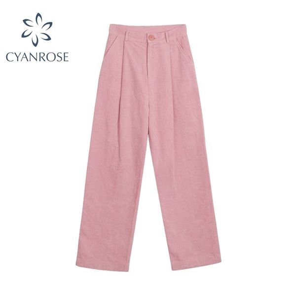 

casual cotton line women long pants good linen lady wide leg casual high waist solid female straight loose trousers 210515, Black;white