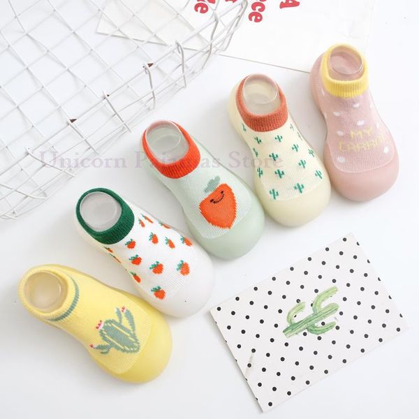 

first walkers summer babies soft rubber sole socks shoes cozy walker for borns toddlers cartoon slippers kids sneakers