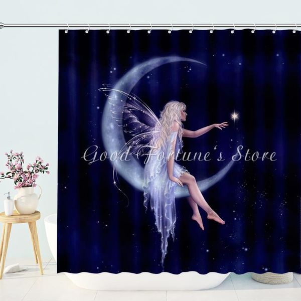 

shower curtains birth of a star moon fairy curtain
