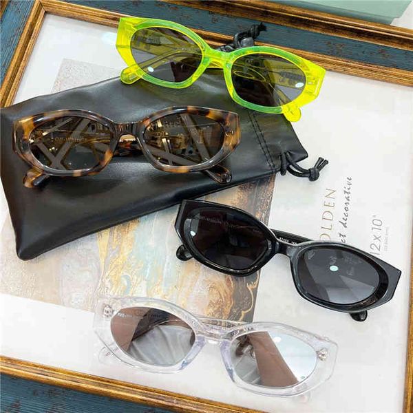 

2022 factory wholesale same sunglasses men's fashion cat's eye white concave hip hop ow women, White;black