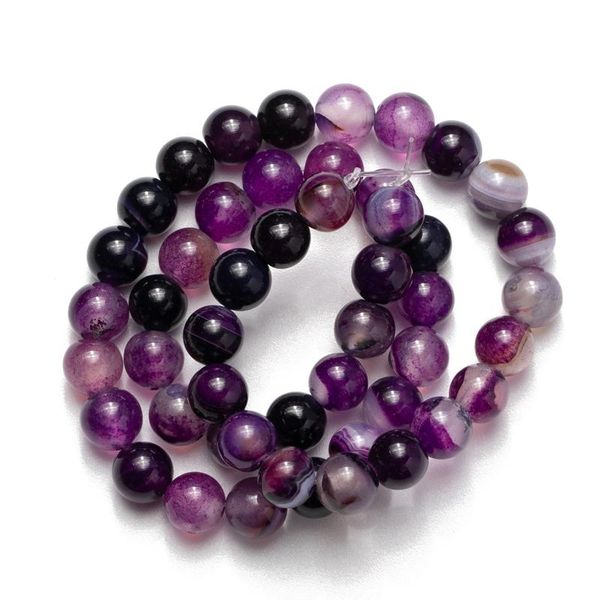 

other wholesale purple stripe agates beads natural stone smooth 4 6 8 10 12mm for necklace bracelet diy jewelry accessories