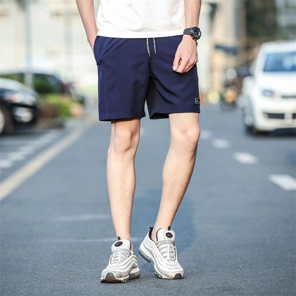 

men's 5-point shorts summer trendy casual pants loose plus size sports, White;black