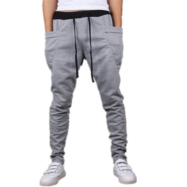 Erkekler Joggers 2020 Büyük Cep Hip Hop Pantolon erkek Harem Kalem Pantolon erkek Jogging Pantolon Sweatpants Erkekler X0615