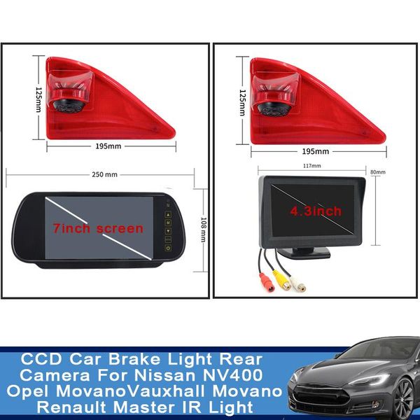 

car rear view cameras& parking sensors ccd brake light camera for nv400 movano vauxhall master ir reverse monitor kit