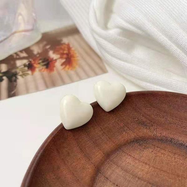 

spring white love earrings sweet lovely temperament girl love