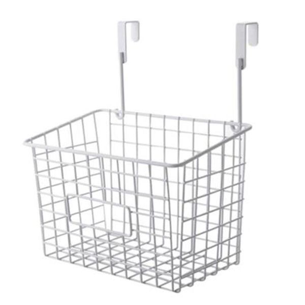 

bathroom storage & organization hanging basket kitchen wire wall mounted organizer drainer rack baskets for home white
