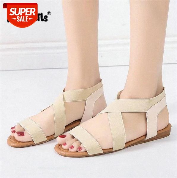 

women sandals fashion gladiator sandals for ladies summer shoes female flat rome style cross tied shoes drop shipping #bp4w, Black