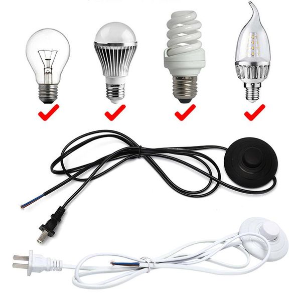 

1.8m line cable 317 dimmer power cord button switch us plug wire for floor lamp dimmers