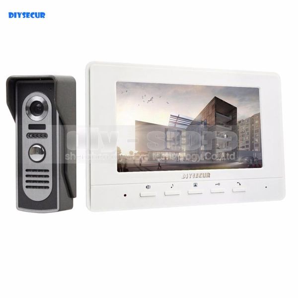 

7inch video intercom door phone 600tv line ir night vision outdoor camera for home / office security system phones