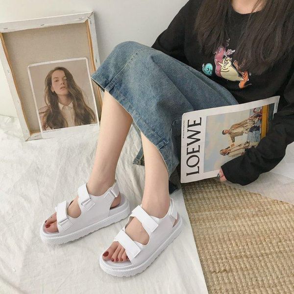 

sandals 2021 paris fashion designer shoes ladies flat fashionable comfortable, Black