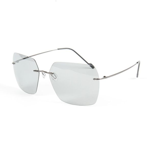 

sunglasses vazrobe pochromic polarized male sun glasses for men rimless driving chameleon ultralight, White;black