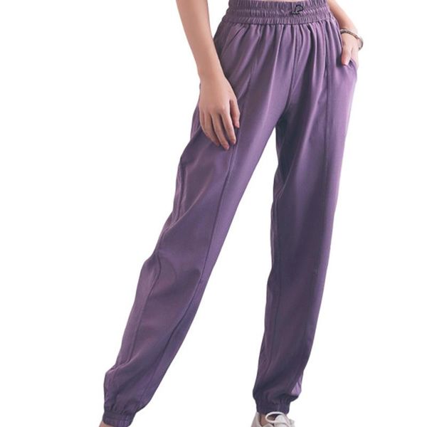 

yoga outfit women lightweight joggers pants with pockets drawstring workout running elastic waist sportswear fitness clothes