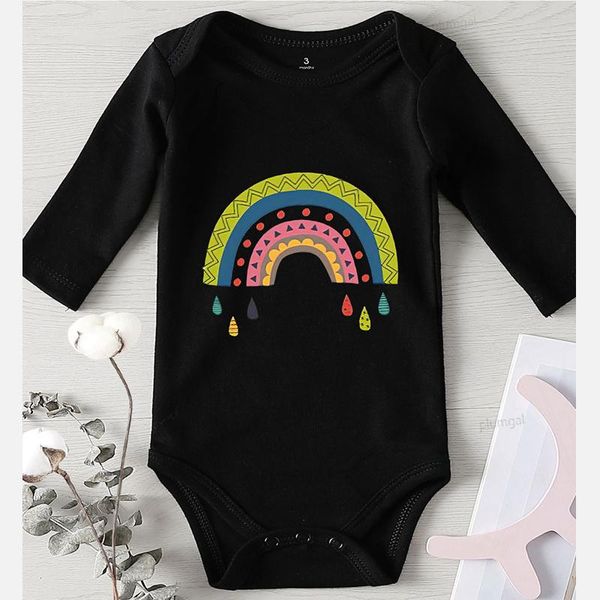 

one-pieces baby clothes winter boys infant clothing jumpsuits for babies cotton born girl romper rainbow prints, Blue