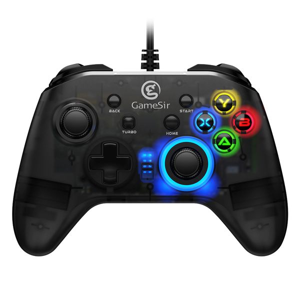 GameSir T4w USB-Gamecontroller mit Vibration und Turbo-Funktion, Joystick für Windows 7/8/10