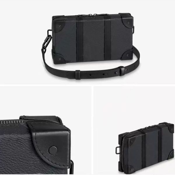 

men's messenger postman bag handbags square box bag leather brand shoulder bag fashion luxurys designers bags wallet crossbody waist pa