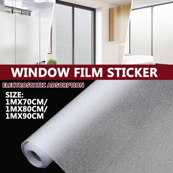

window stickers 40/45/50/60/70/80/90cm frosted opaque glass film sticker privacy protection bedroom bathroom office no glue decal