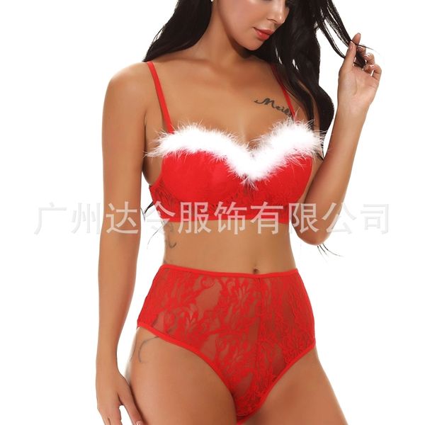 

lingerie christmas dress plus size pajamas, Black;white