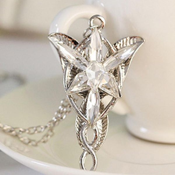 

pendant necklaces lotr arwen evenstar necklace hobbit fashion princess women gift for ladies drop, Silver