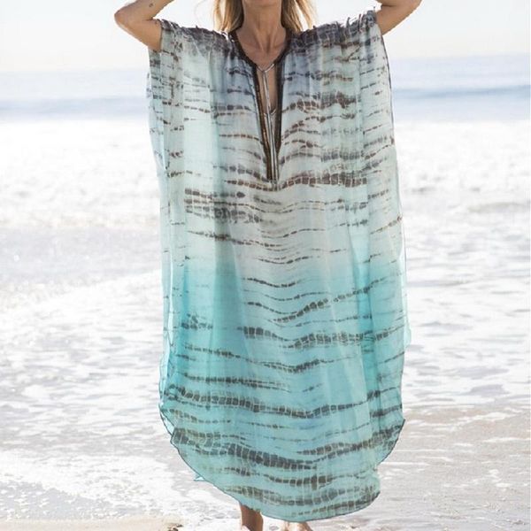 

women's swimwear printed robe sunscreen beach swimsuit vacation travel gentle and elegant home garden japanese leisure, White;black