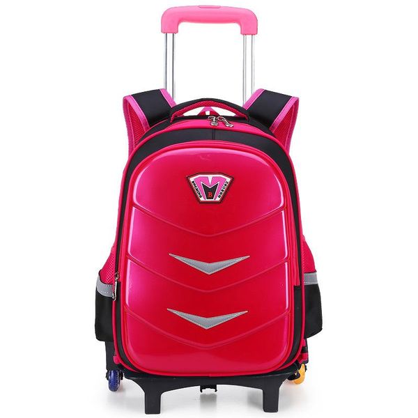 

removable children school bags six wheels children's trolley backpack primary boys girls wheeled kids