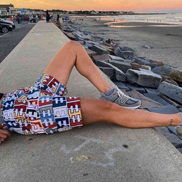 

united states brand short eric emanuel ee men's casual shorts newyork city skyline fitness summer running gym workout mesh women sports, White;black